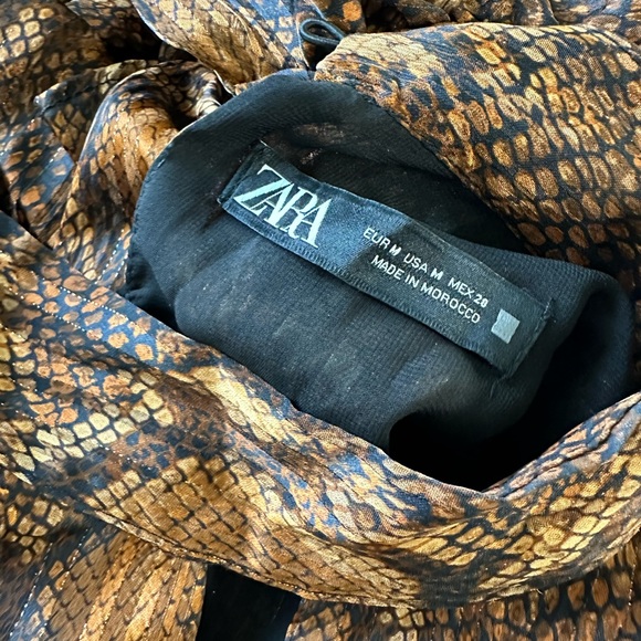 Zara Snake Print Mini Dress (M) - Picture 9 of 9